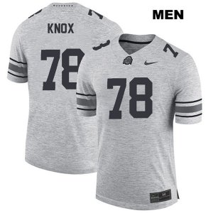 Men's NCAA Ohio State Buckeyes Demetrius Knox #78 College Stitched Authentic Nike Gray Football Jersey TD20U30RF